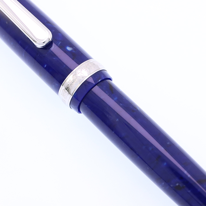 【新品未使用】セルロイド ミッドナイトオーシャン 細字 万年筆 新品)PLATINUM プラチナ 万年筆 #3776 セルロイド #50 ミッドナイト