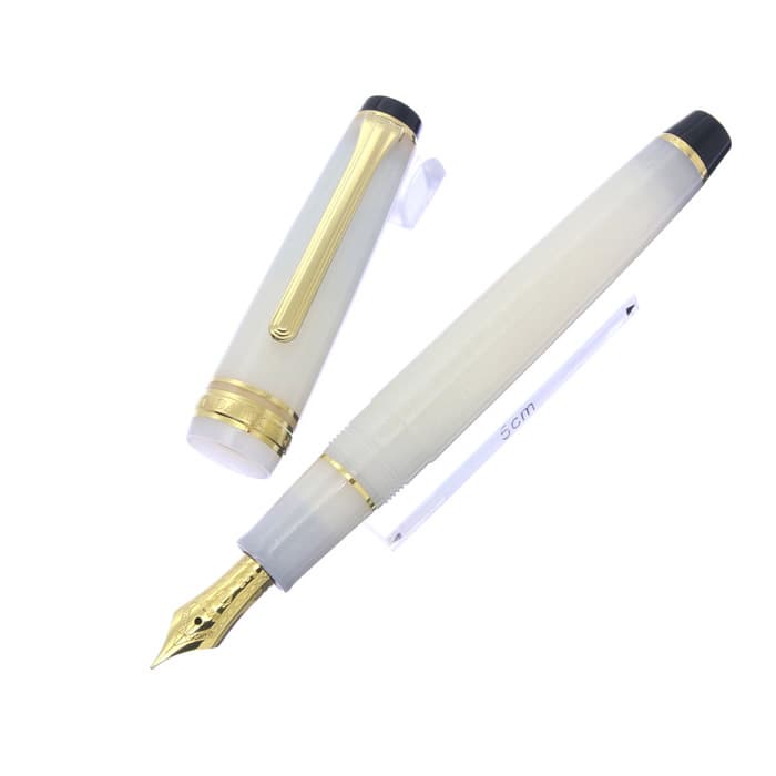 中古)SAILOR セーラー 万年筆 SHIKIORI 四季織 雪月空葉 名月 中細字 