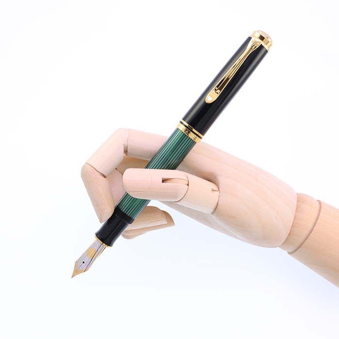 美品 ペリカン スーべレーン 14K 万年筆 ペン グリーン ビジネス