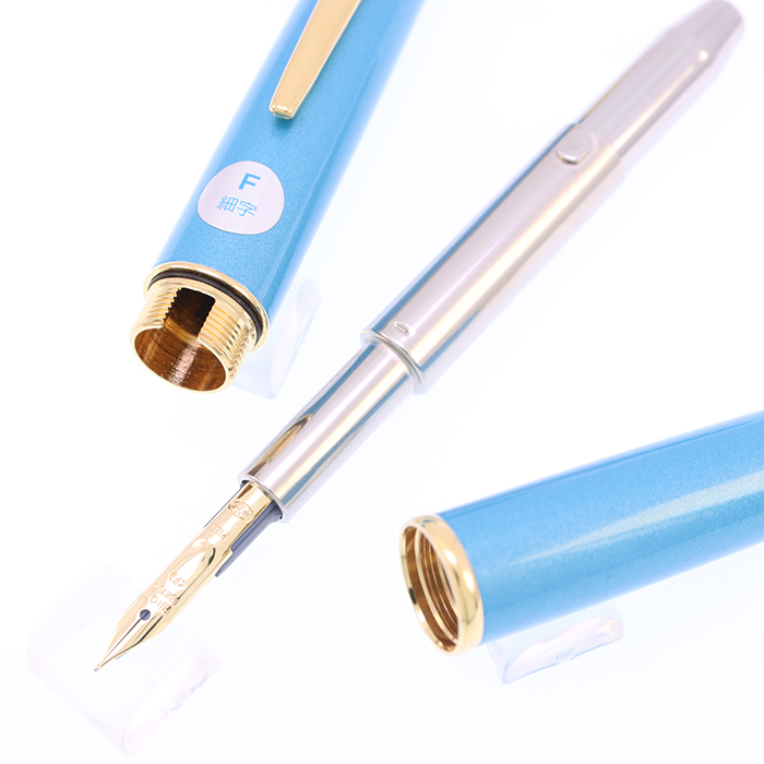 中古)PILOT パイロット 万年筆 2021年限定 キャップレス デシモ アクア