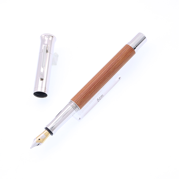 ファーバーカステル 万年筆 クラシック ペルナンブコ シルバー