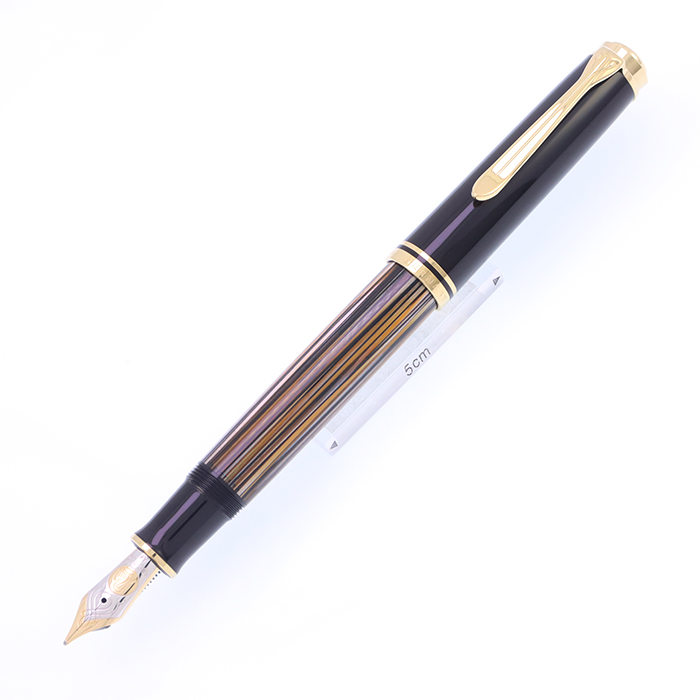 中古)Pelikan ペリカン 万年筆 スーベレーン M800 茶縞 M（商品ID  