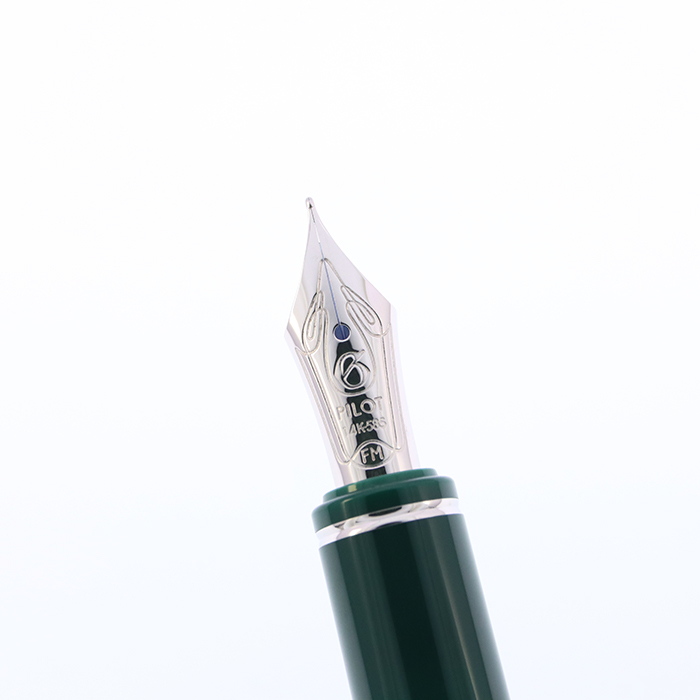 中古)PILOT パイロット 万年筆 グランセ ロジウムコンビ ブラック