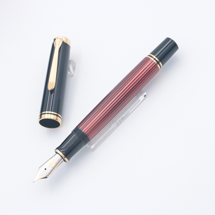 Pelikan ペリカン 万年筆 スーベレーン M800 レッドストライプ F