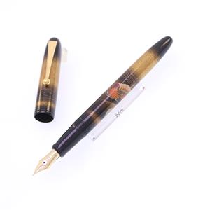 万年筆 高蒔絵 鴛鴦 細字