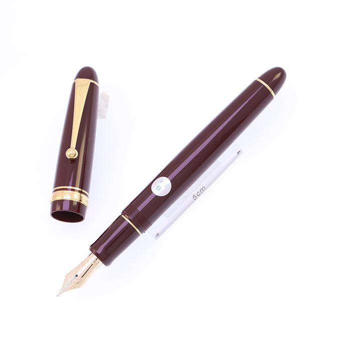 中古)PILOT パイロット 万年筆 カスタム742 ディープレッド 太字（商品