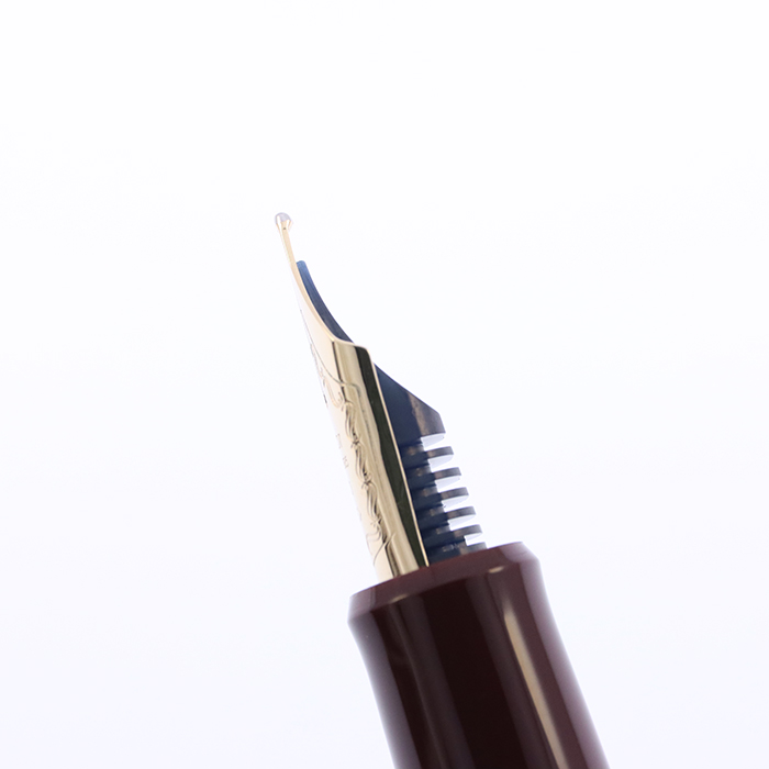 中古)PILOT パイロット 万年筆 カスタム742 ディープレッド 太字（商品