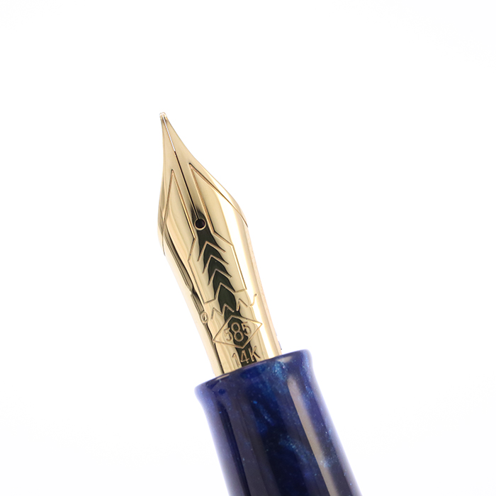 新品)OMAS オマス 万年筆 ボローニャ ダイヤモンドブルー ゴールド