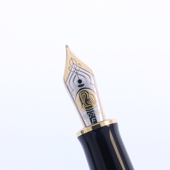 中古)Pelikan ペリカン 万年筆 スーベレーン M800 グリーンストライプ