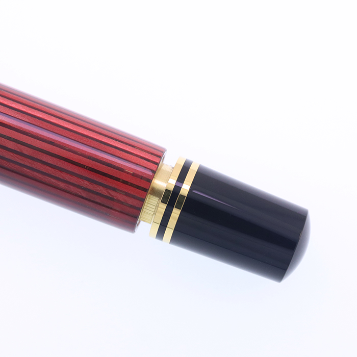 中古)Pelikan ペリカン 万年筆 スーベレーン M800 レッドストライプ M