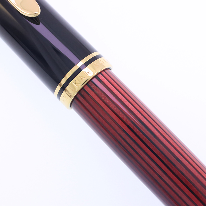中古)Pelikan ペリカン 万年筆 スーベレーン M800 レッドストライプ M