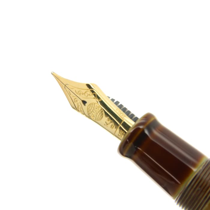 新品)NAKAYA 中屋万年筆 万年筆 ライター 十角TW ポータブル 碧溜 中字