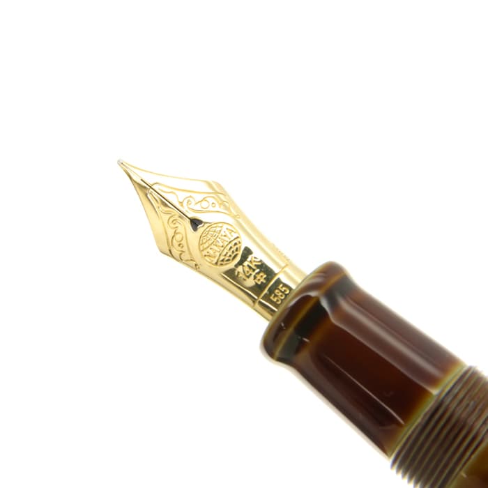 ★12月2日まで★中屋万年筆 碧溜 新品)NAKAYA 中屋万年筆 万年筆 ライター 十角TW ポータブル 碧溜 中字