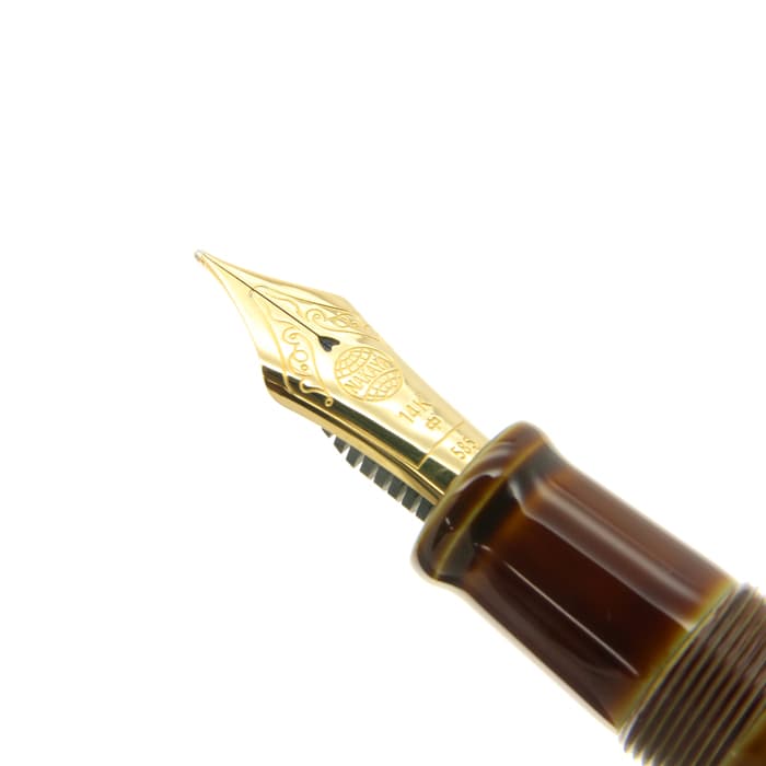 新品)NAKAYA 中屋万年筆 万年筆 ライター 十角TW ポータブル 碧溜 中字