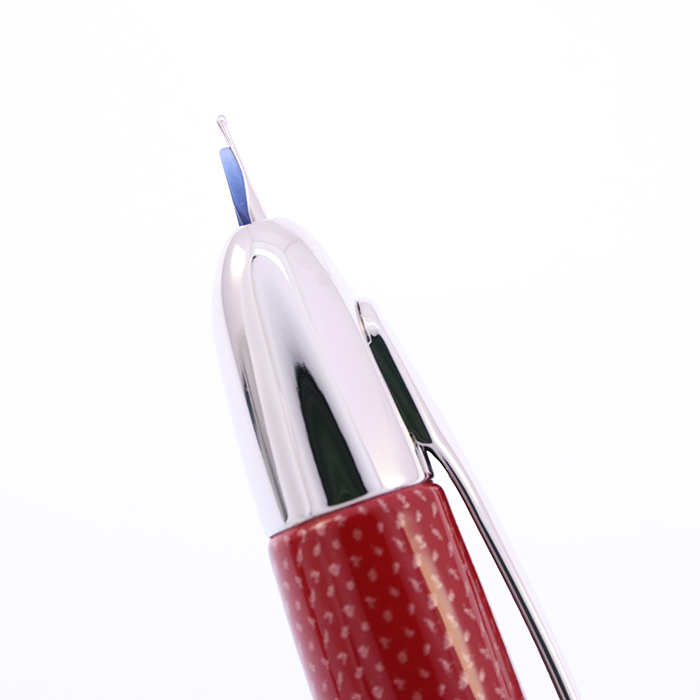 中古)PILOT パイロット 万年筆 キャップレス 絣 朱 中字（商品ID