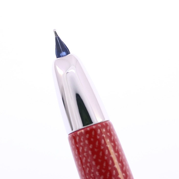中古)PILOT パイロット 万年筆 キャップレス 絣 朱 中字（商品ID