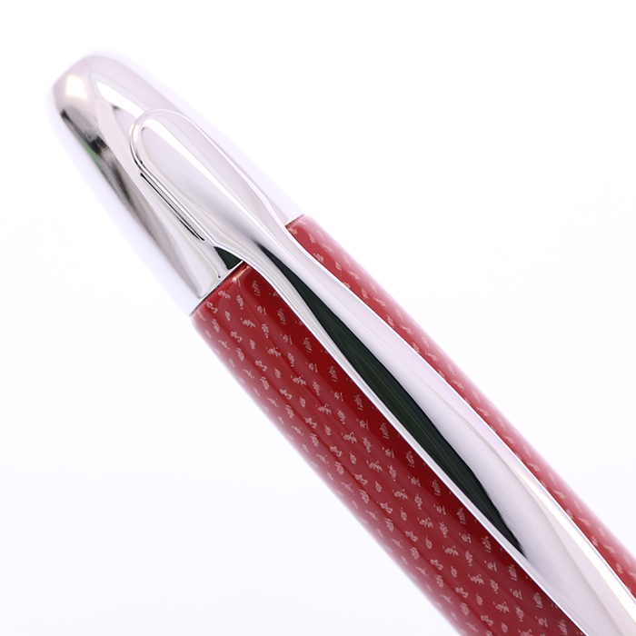 中古)PILOT パイロット 万年筆 キャップレス 絣 朱 中字（商品ID