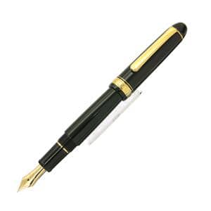 PLATINUM プラチナ 万年筆 #3776 センチュリー ブラックインブラック PNB-10000 軟細字 メイン
