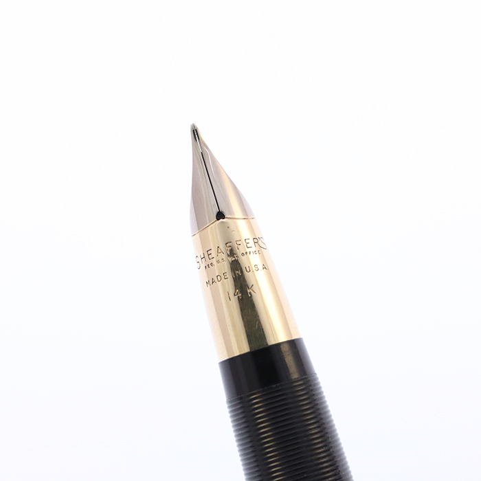 中古)SHEAFFER シェーファー 万年筆 スノーケル クレスト バーガンディ