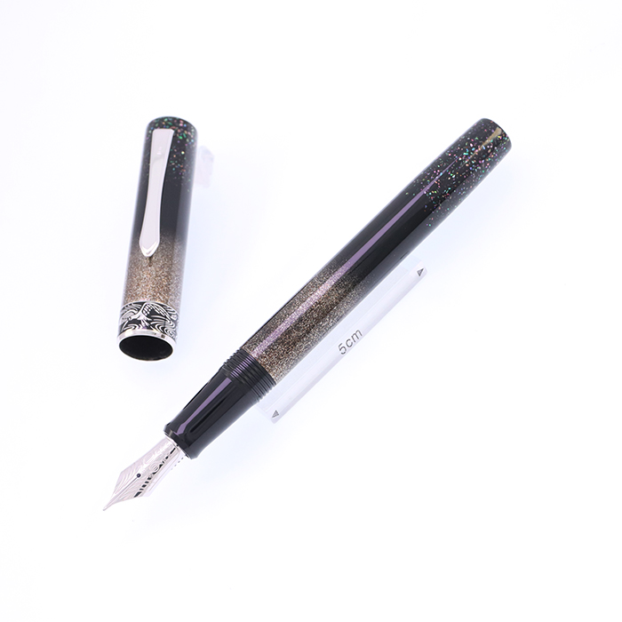 中古)PILOT パイロット 万年筆 創立90周年記念 螺鈿 朱鷺 中字（商品ID