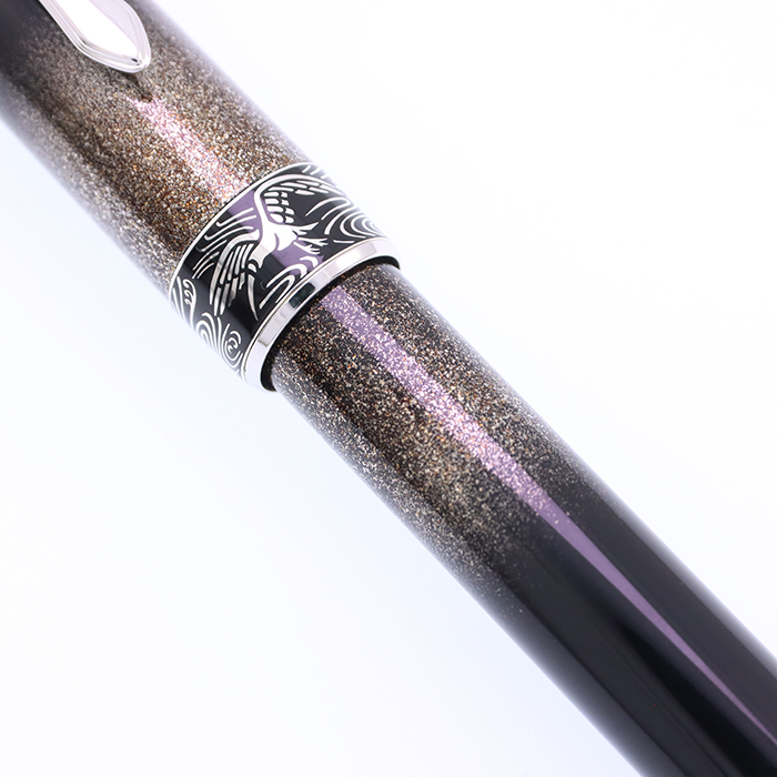 中古)PILOT パイロット 万年筆 創立90周年記念 螺鈿 朱鷺 中字（商品ID