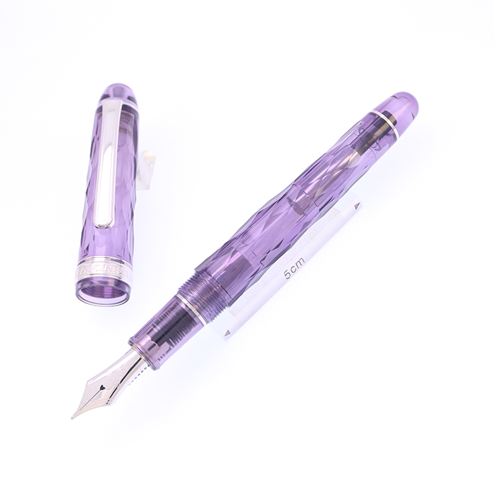 中古)PLATINUM プラチナ 万年筆 #3776 センチュリー 富士旬景 紫雲