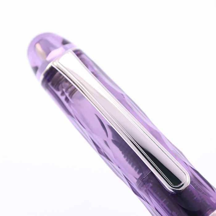 中古)PLATINUM プラチナ 万年筆 #3776 センチュリー 富士旬景 紫雲