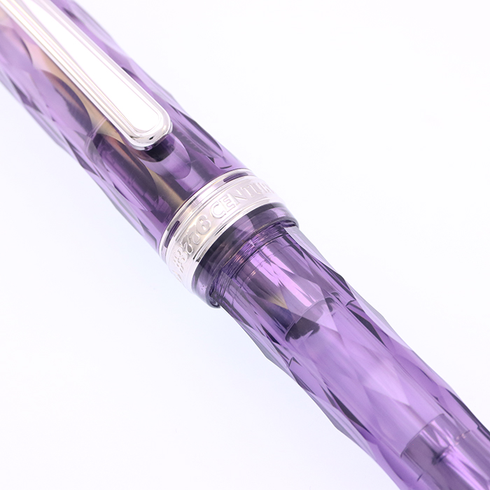 中古)PLATINUM プラチナ 万年筆 #3776 センチュリー 富士旬景 紫雲
