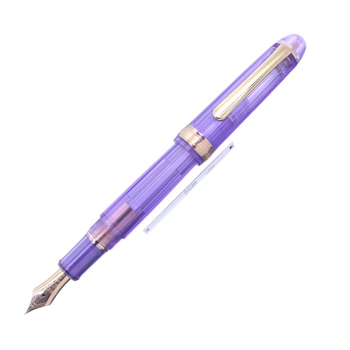 プラチナ 万年筆＃3776紫雲 中字 疑わしい ペン先M 文房具 筆記用具