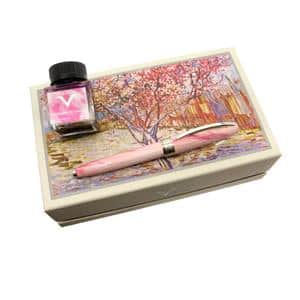 中古)VISCONTI ビスコンティ 万年筆 ヴァン・ゴッホ 花咲く桃の木 F