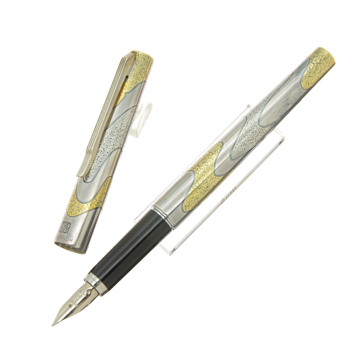 プラチナ 18K 18金 万年筆 リビエール スターリングシルバー 廃盤 プラチナ 18K 18金 万年筆 リビエール スターリングシルバー