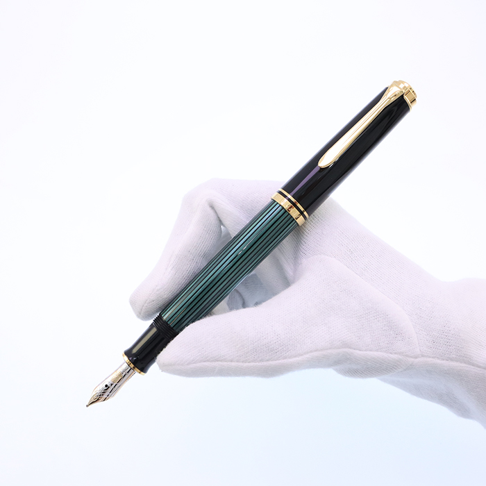 中古)Pelikan ペリカン 万年筆 スーベレーン M600 グリーン 