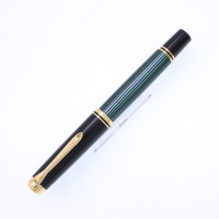 中古)Pelikan ペリカン 万年筆 スーベレーン M600 グリーンストライプ 