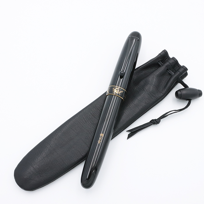 □完品!! パイロット 創立80周年記念 蒔絵万年筆 「四神」 黒 1998年