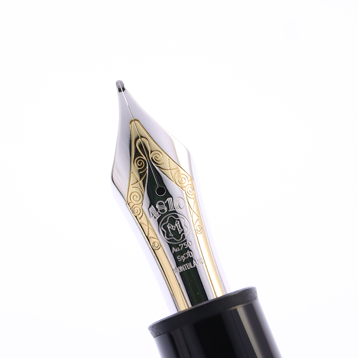 ●希少●　MONTBLANC　MEISTERSTUCK　プラチナライン　14K 中古)MONTBLANC モンブラン 万年筆 マイスターシュテュック プラチナ