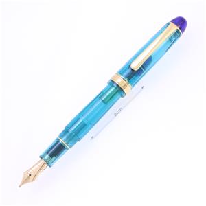 万年筆 文具館コバヤシオリジナル #3776 センチュリー 翡翠-かわせみ- コース [特殊研磨]