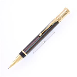 メカニカルペンシル デュオフォールド ピンストライプ チョコレート 0.7mm
