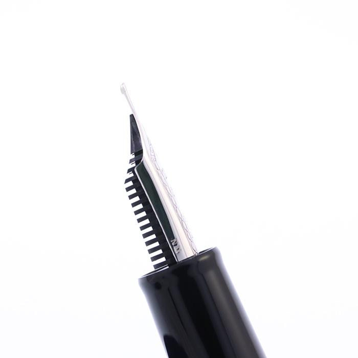 中古)SAILOR セーラー 万年筆 プロフィット21 銀 ブラック 長刀研ぎ