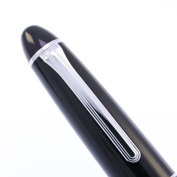 中古)SAILOR セーラー 万年筆 プロフィット21 銀 ブラック 長刀研ぎ