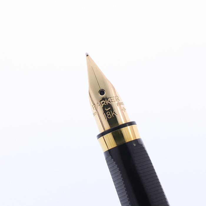 PARKER プリミア　Sterling-silver 万年筆　字幅F 中古)PARKER パーカー 万年筆 プリミア シルバー グレンドルジュ F