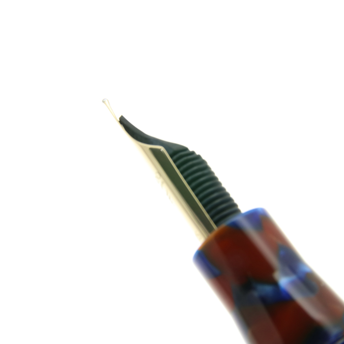 【美品】レオナルド　モーメントゼロ　万年筆　14K M ピエトラマリーナ 新品)Leonardo Officina Italiana レオナルド 万年筆 モーメントゼロ