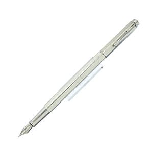 CARAN d'ACHE カランダッシュ 万年筆 エクリドール レトロ シルバー&ロジウムプレート B メイン