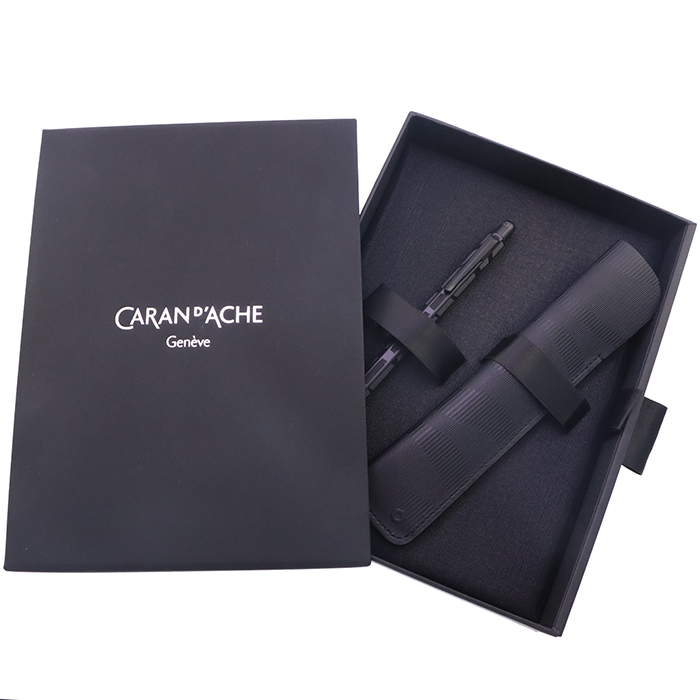 新品)CARAN d'ACHE カランダッシュ ボールペン ブラックエディション