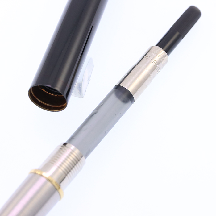 中古)PARKER パーカー 万年筆 ソネット プレミアム メタル&ブラックGT
