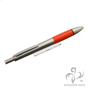LAMY ラミー マルチペン 4ペン オレンジグリップ パラジューム 黒・赤・青ボールペン+メカニカルペンシル0.7mm メイン