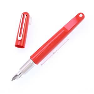 PE971□Mont Blanc 万年筆 ＃22 レッド ※ネーム入り PE971□Mont Blanc 万年筆 ＃22 レッド ※ネーム入り - メルカリ