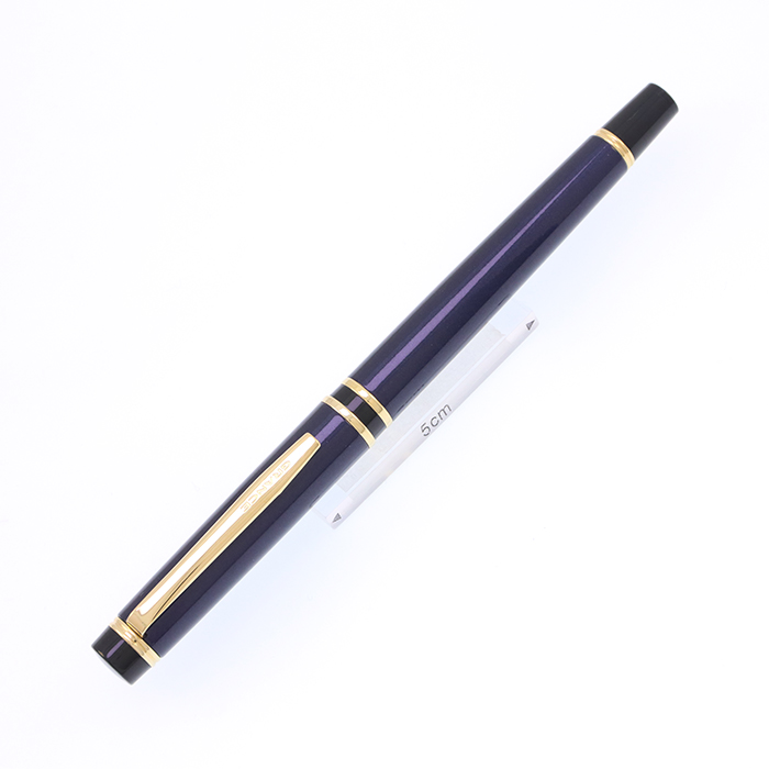 中古)PILOT パイロット 万年筆 グランセ ダークブルー ゴールドトリム