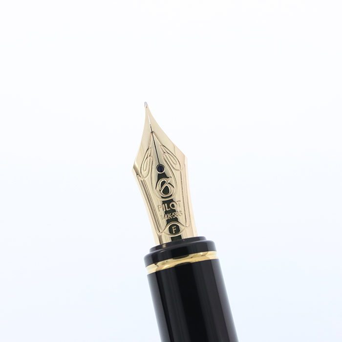 中古)PILOT パイロット 万年筆 グランセ ダークブルー ゴールドトリム