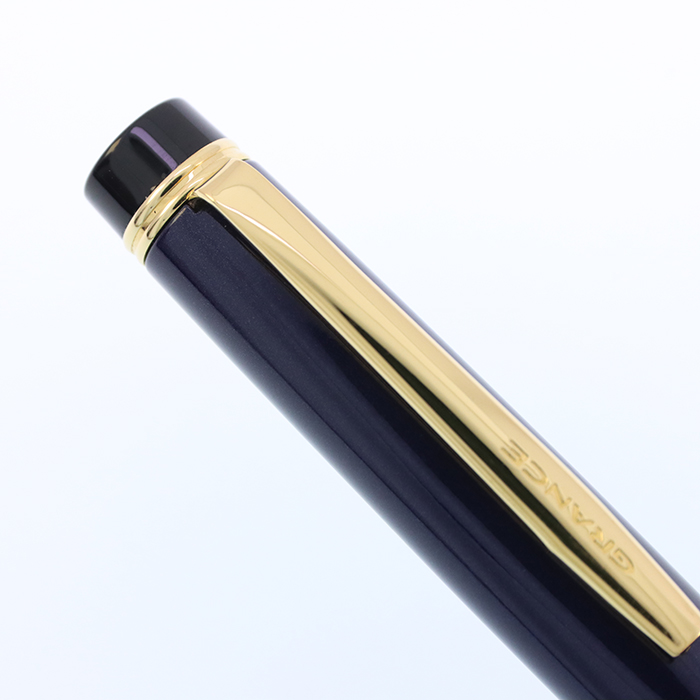 中古)PILOT パイロット 万年筆 グランセ ダークブルー ゴールドトリム
