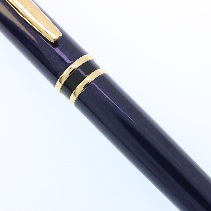 中古)PILOT パイロット 万年筆 グランセ ダークブルー ゴールドトリム